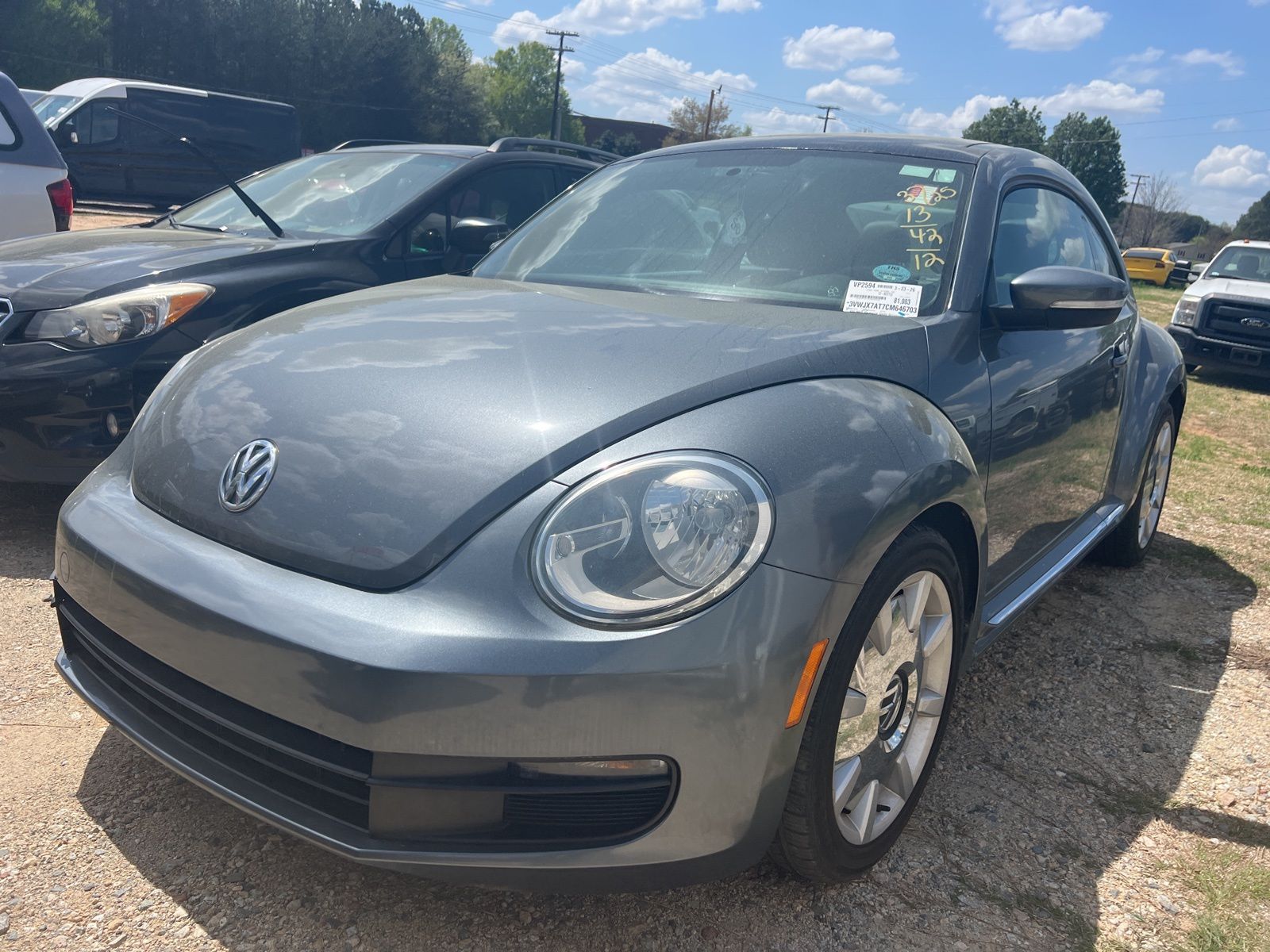 Black (Charcoal) 2012 Volkswagen Beetle 2.5L Hatchback Front-Wheel Drive 6-Speed Automatic