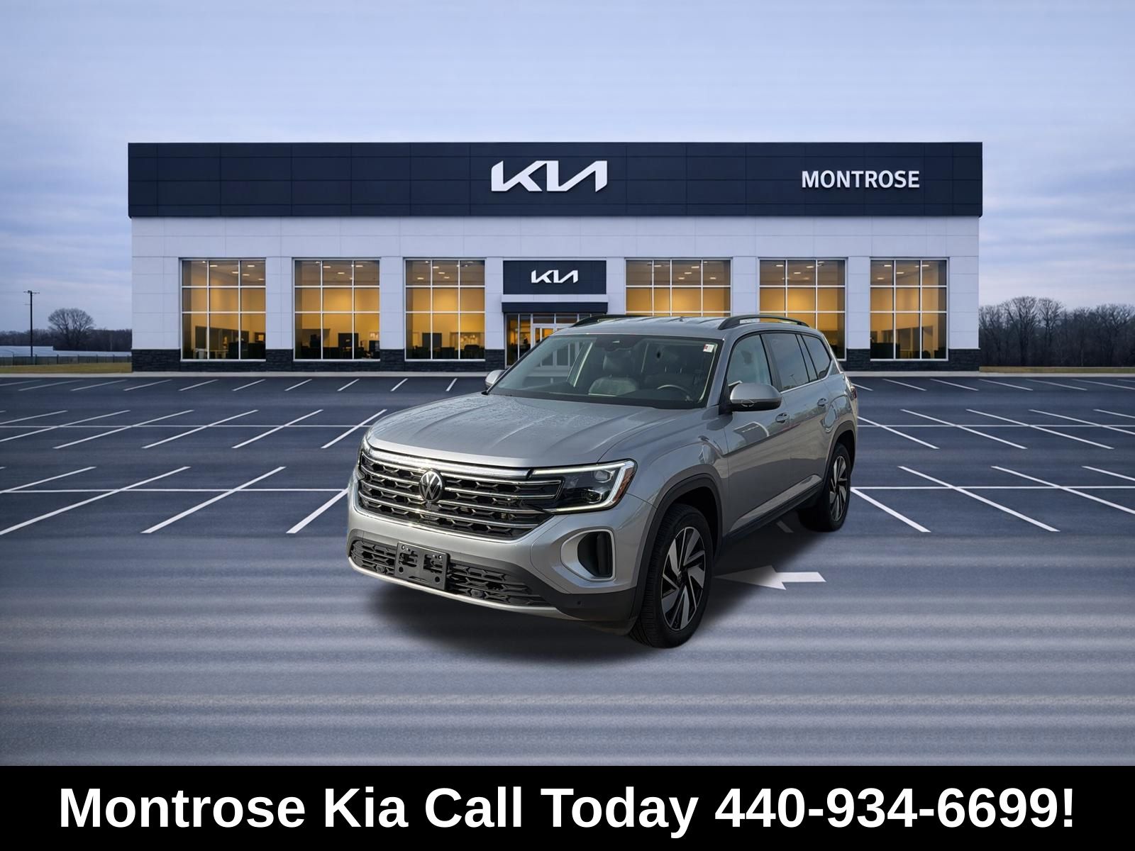 Silver Mist Metallic 2025 Volkswagen Atlas SUV / Crossover All-Wheel Drive 8-Speed Automatic