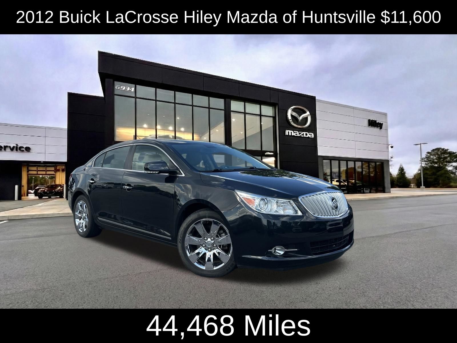 Carbon Black Metallic 2012 Buick LaCrosse Sedan 6-Speed Automatic