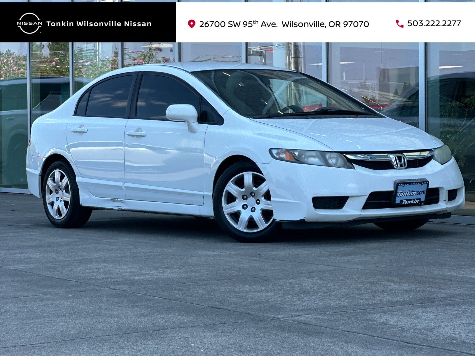 Taffeta White 2011 Honda Civic Sedan Front-Wheel Drive 5-Speed Automatic