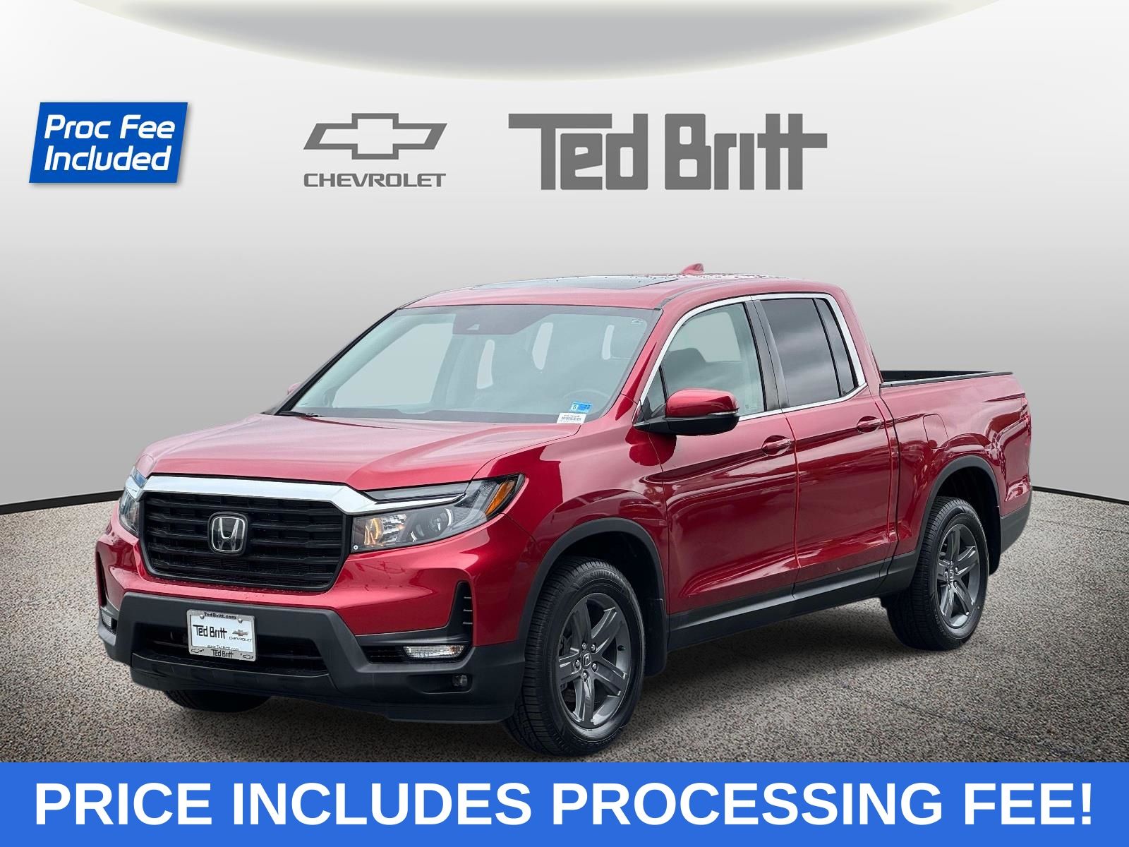 Radiant Red Metallic II 2023 Honda Ridgeline Pickup Truck All-Wheel Drive 9-Speed Automatic