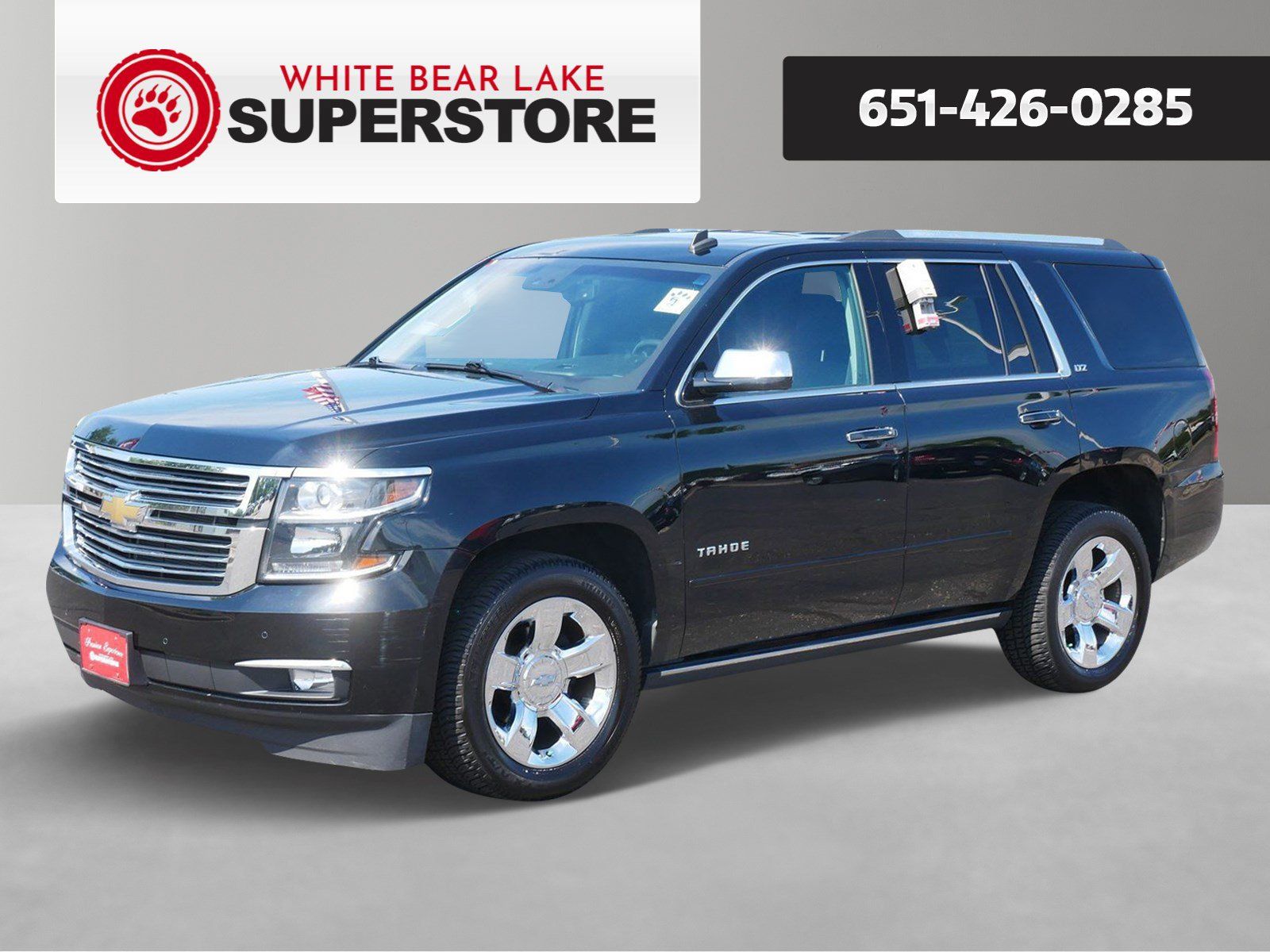 Black 2015 Chevrolet Tahoe SUV / Crossover Four-Wheel Drive 6-Speed Automatic Overdrive