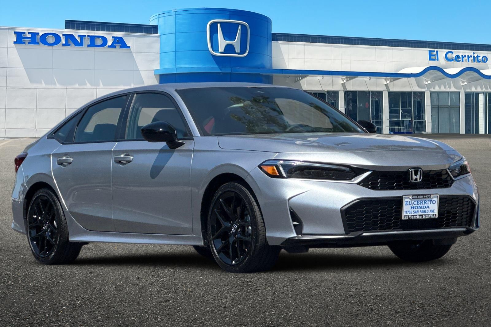 Solar Silver Metallic 2026 Honda Civic Hybrid Sport Sedan FWD Sedan Front-Wheel Drive Continuously Variable Transmission