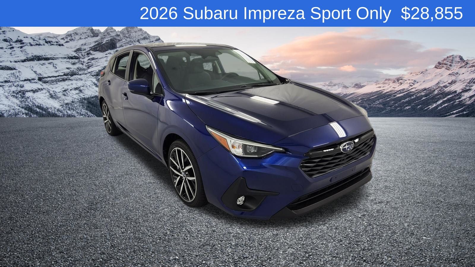 Sapphire Blue Pearl 2026 Subaru Impreza Wagon All-Wheel Drive Continuously Variable Transmission