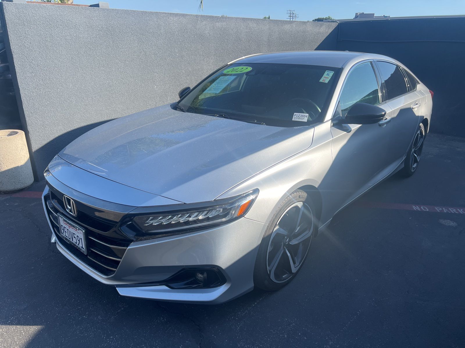 Silver 2022 Honda Accord Sport FWD Sedan Front-Wheel Drive Continuously Variable Transmission