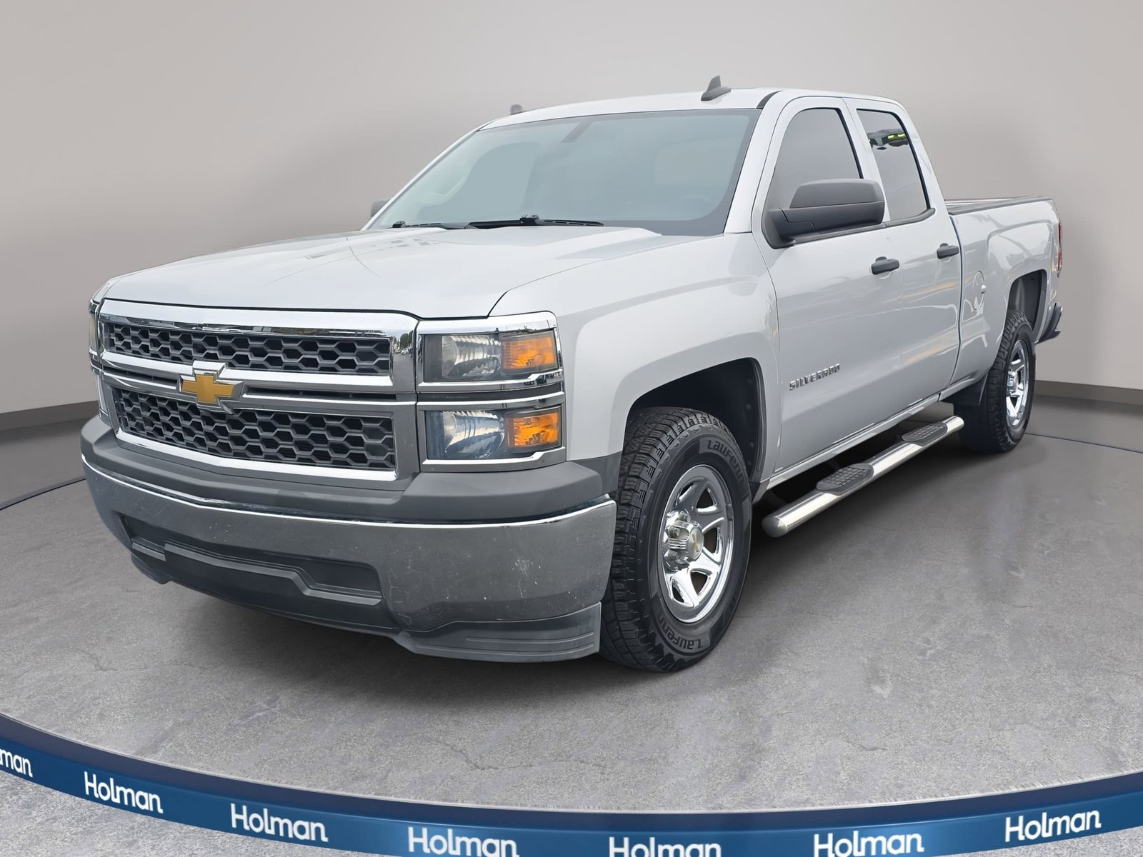 Silver Ice Metallic 2015 Chevrolet Silverado 1500 LS Double Cab RWD Pickup Truck 4X2 6-Speed Automatic Overdrive