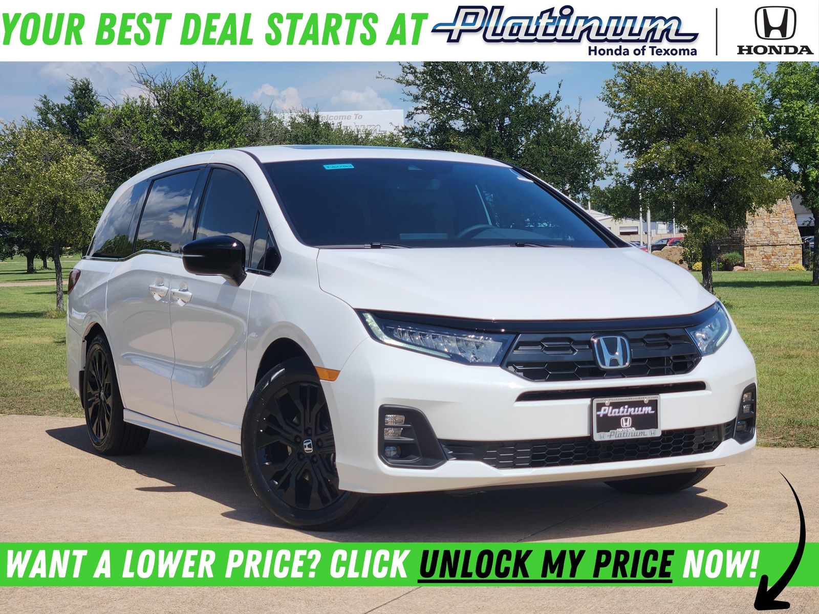 Platinum White Pearl 2026 Honda Odyssey Minivan Front-Wheel Drive Automatic