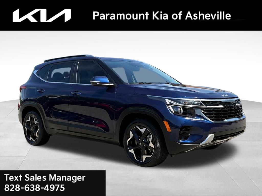 Ocean Blue 2024 Kia Seltos EX AWD SUV / Crossover All-Wheel Drive Continuously Variable Transmission