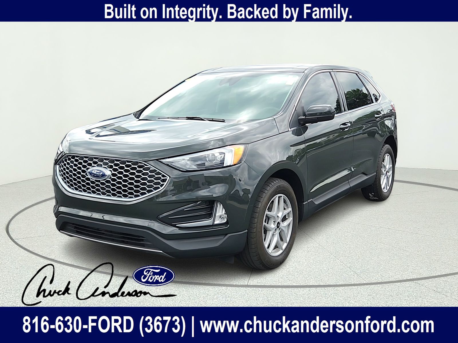 Forged Green Metallic 2024 Ford Edge SUV / Crossover All-Wheel Drive 8-Speed Automatic