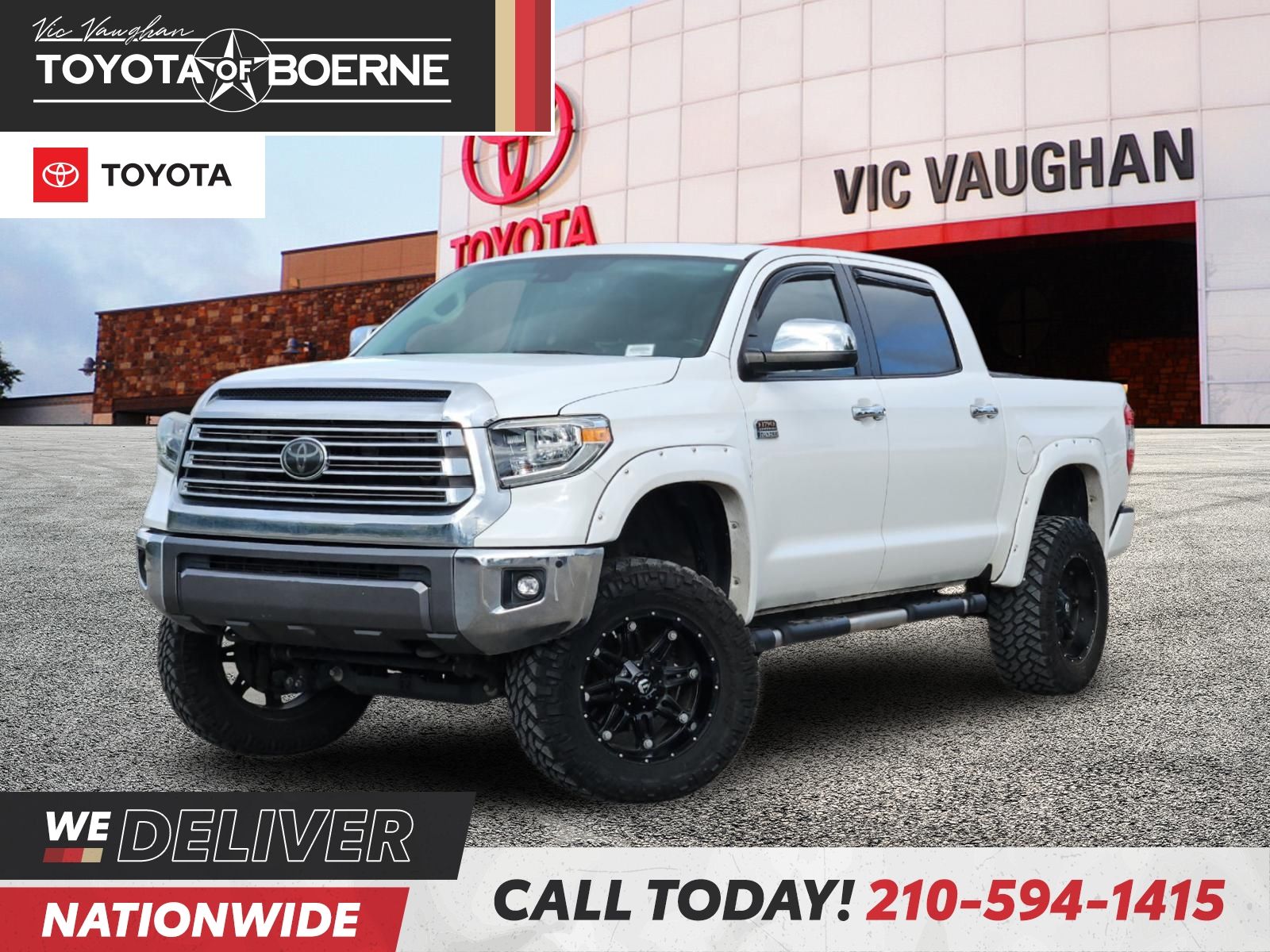 Super White 2018 Toyota Tundra Pickup Truck Four-Wheel Drive 6-Speed Automatic Overdrive