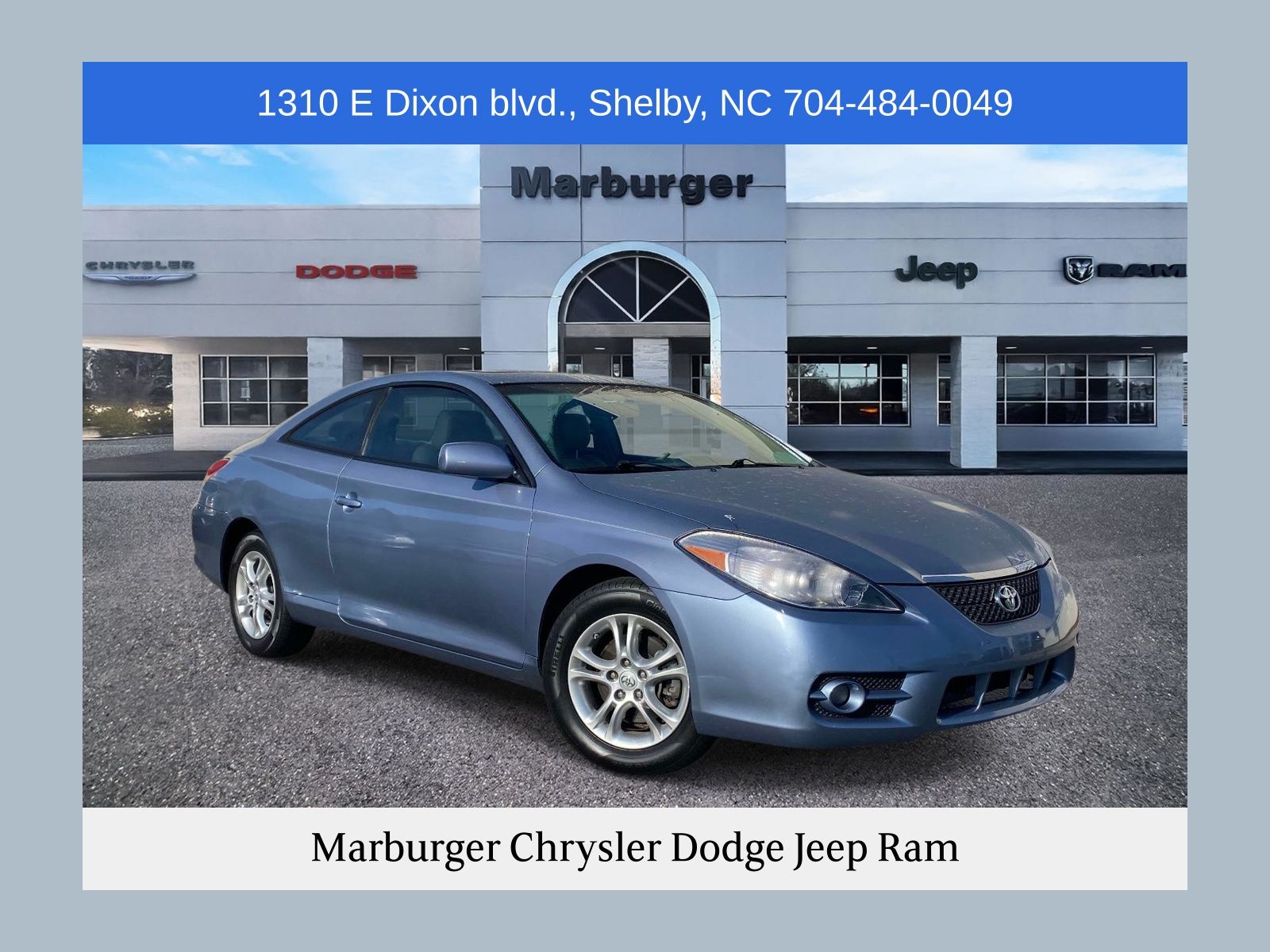 Blue 2008 Toyota Camry Solara SLE Coupe Front-Wheel Drive 5-Speed Automatic