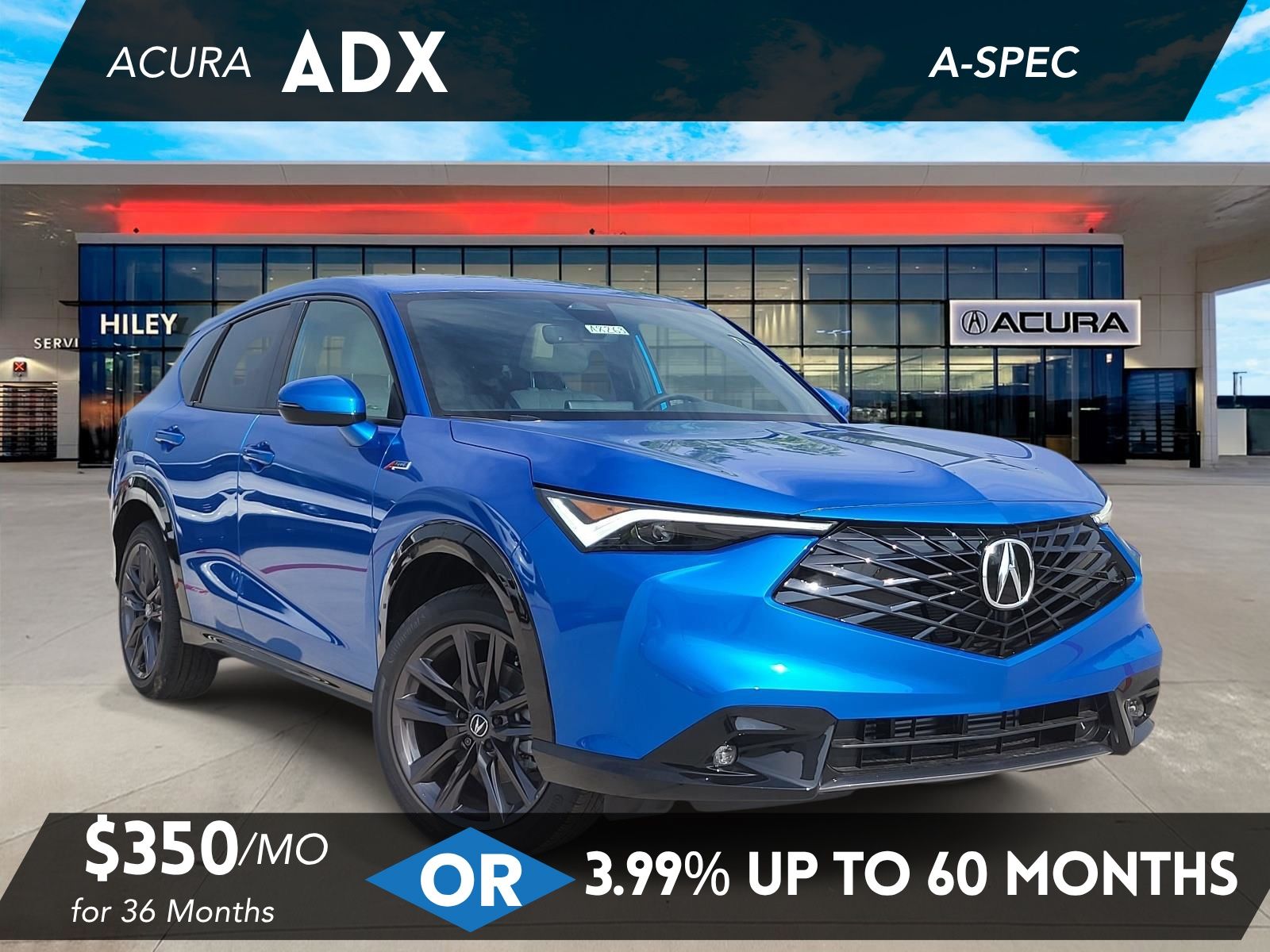 Double Apex Blue Pearl 2026 Acura ADX SUV / Crossover Front-Wheel Drive Continuously Variable Transmission