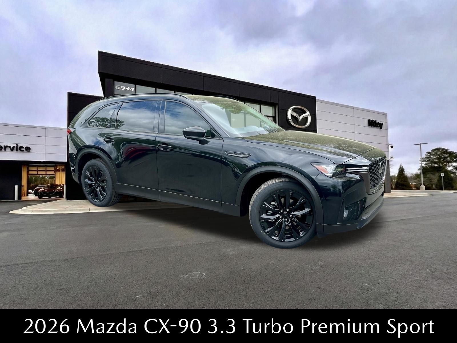 Jet Black Mica 2026 Mazda CX-90 3.3 Turbo Premium Sport AWD SUV / Crossover All-Wheel Drive 8-Speed Automatic