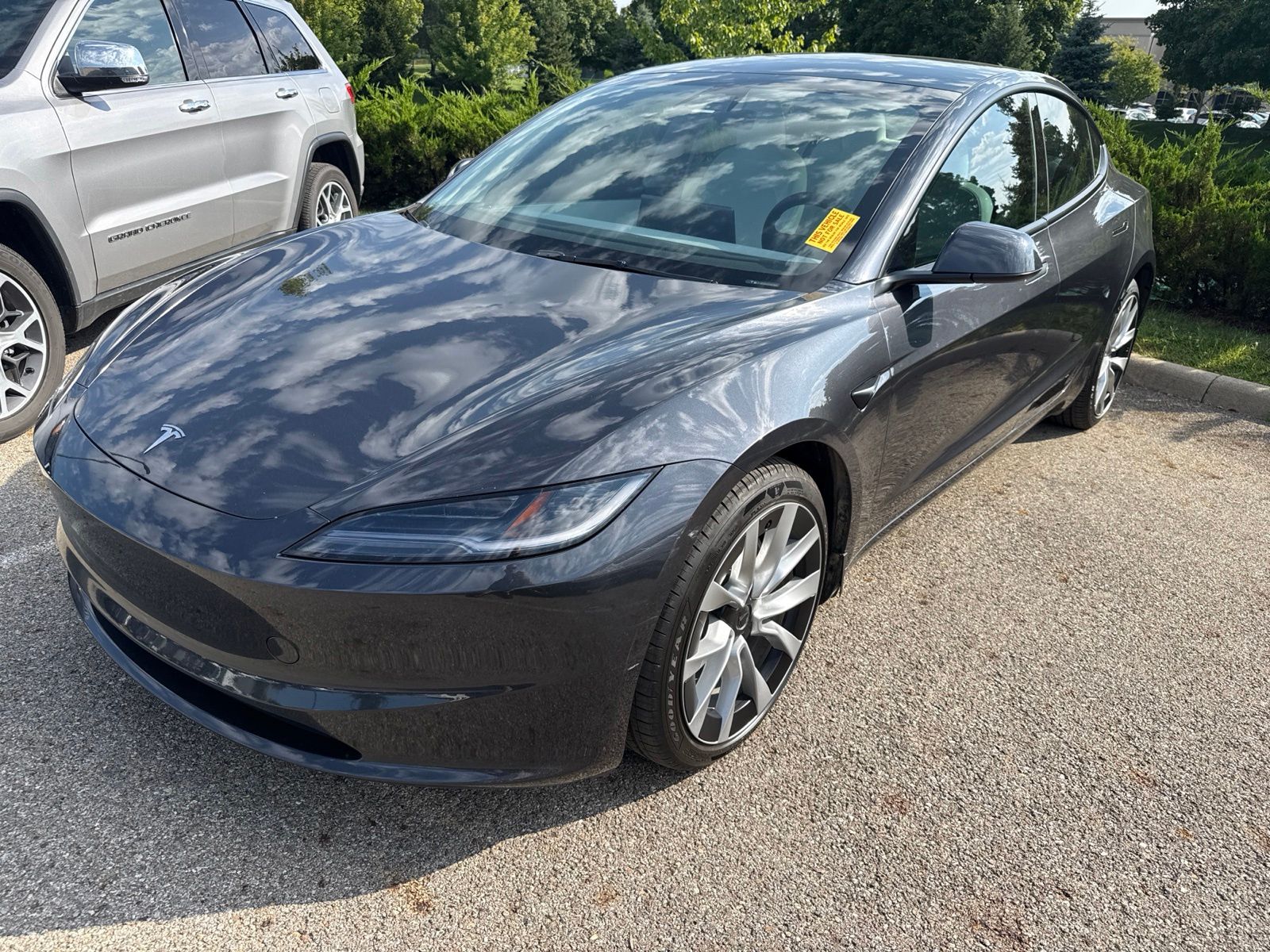 Gray (Stealth Grey) 2025 Tesla Model 3 Sedan All-Wheel Drive 1-Speed Automatic