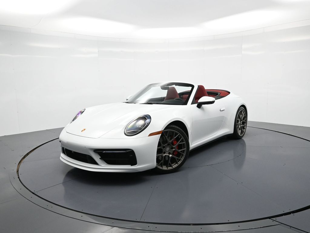 Carrara White Metallic 2023 Porsche 911 Carrera S Cabriolet RWD Convertible Rear-Wheel Drive 8-Speed Automatic