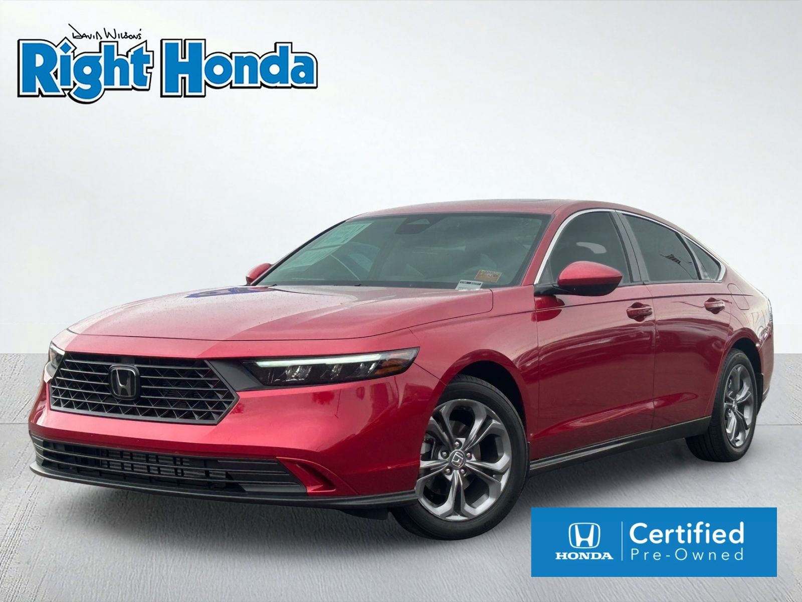 Radiant Red Metallic 2024 Honda Accord EX FWD Sedan Front-Wheel Drive Continuously Variable Transmission