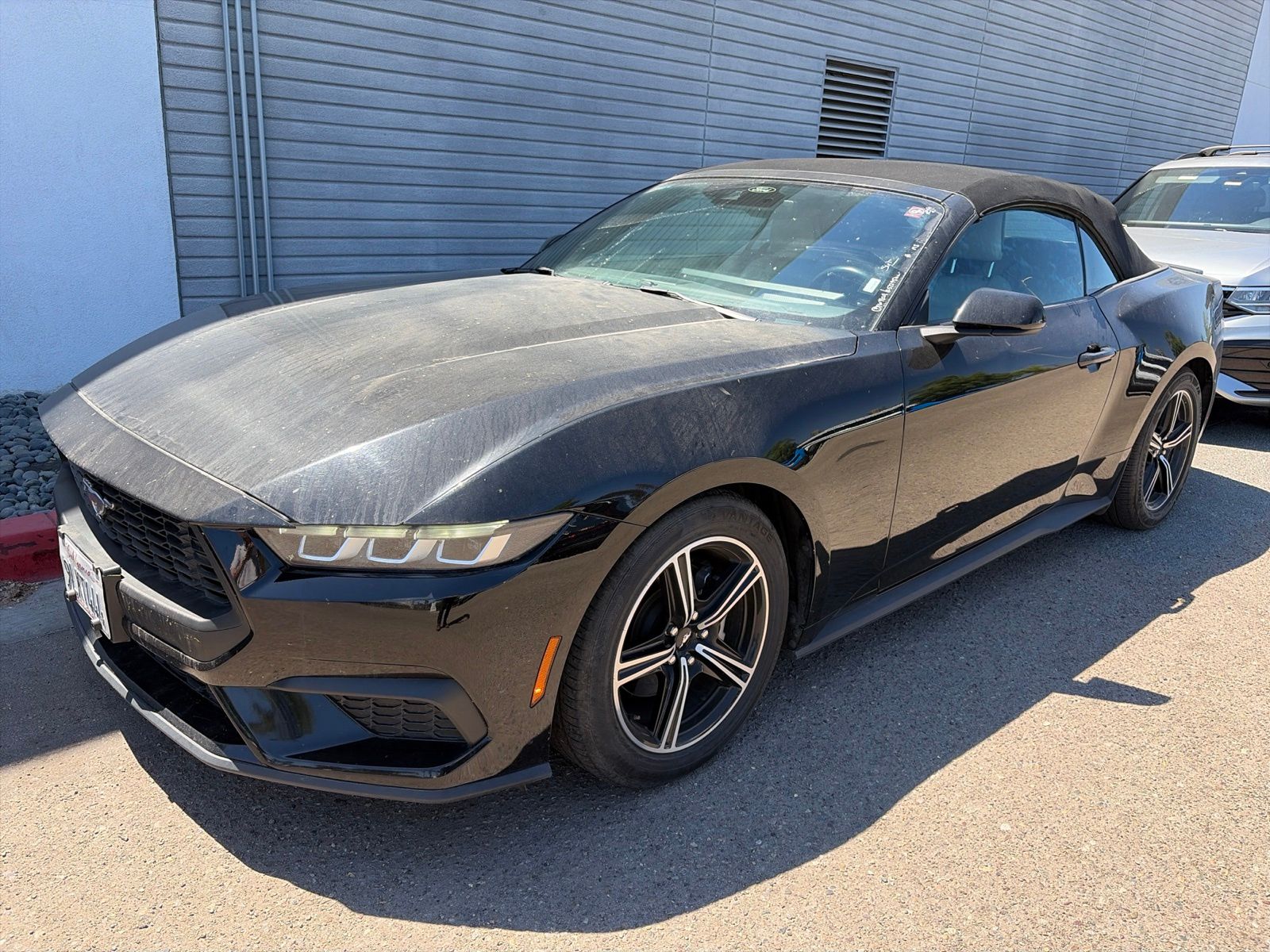 Shadow Black 2024 Ford Mustang Convertible Rear-Wheel Drive Automatic