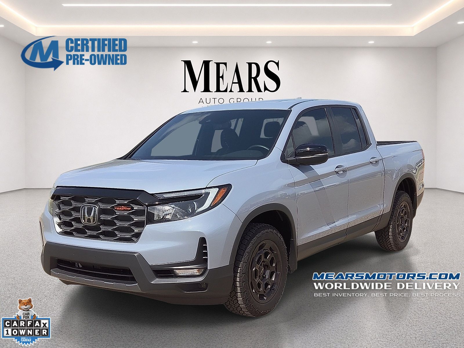 Sonic Gray Pearl 2025 Honda Ridgeline Pickup Truck All-Wheel Drive 9-Speed Automatic