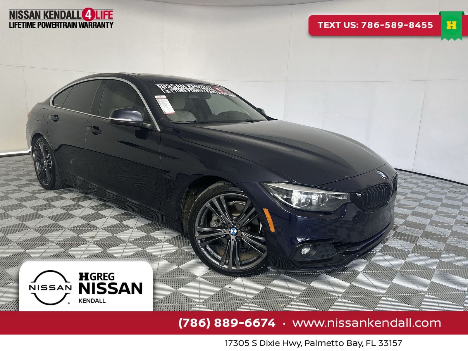 Imperial Blue Metallic 2018 BMW 4 Series Sedan Rear-Wheel Drive 8-Speed Automatic