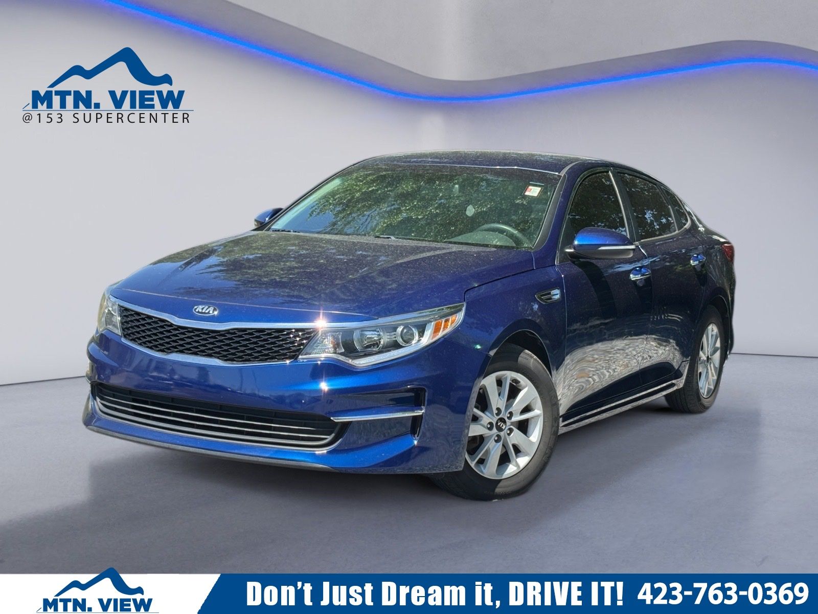 Horizon Blue 2017 Kia Optima LX Sedan Front-Wheel Drive 6-Speed Automatic