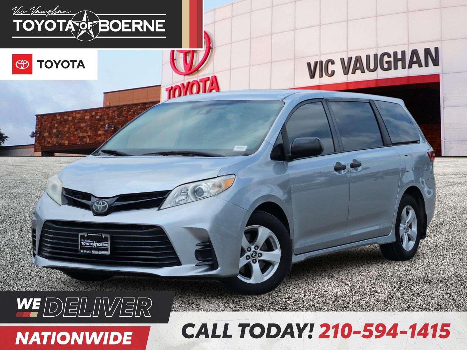 Celestial Silver Metallic 2020 Toyota Sienna Minivan Front-Wheel Drive 8-Speed Automatic