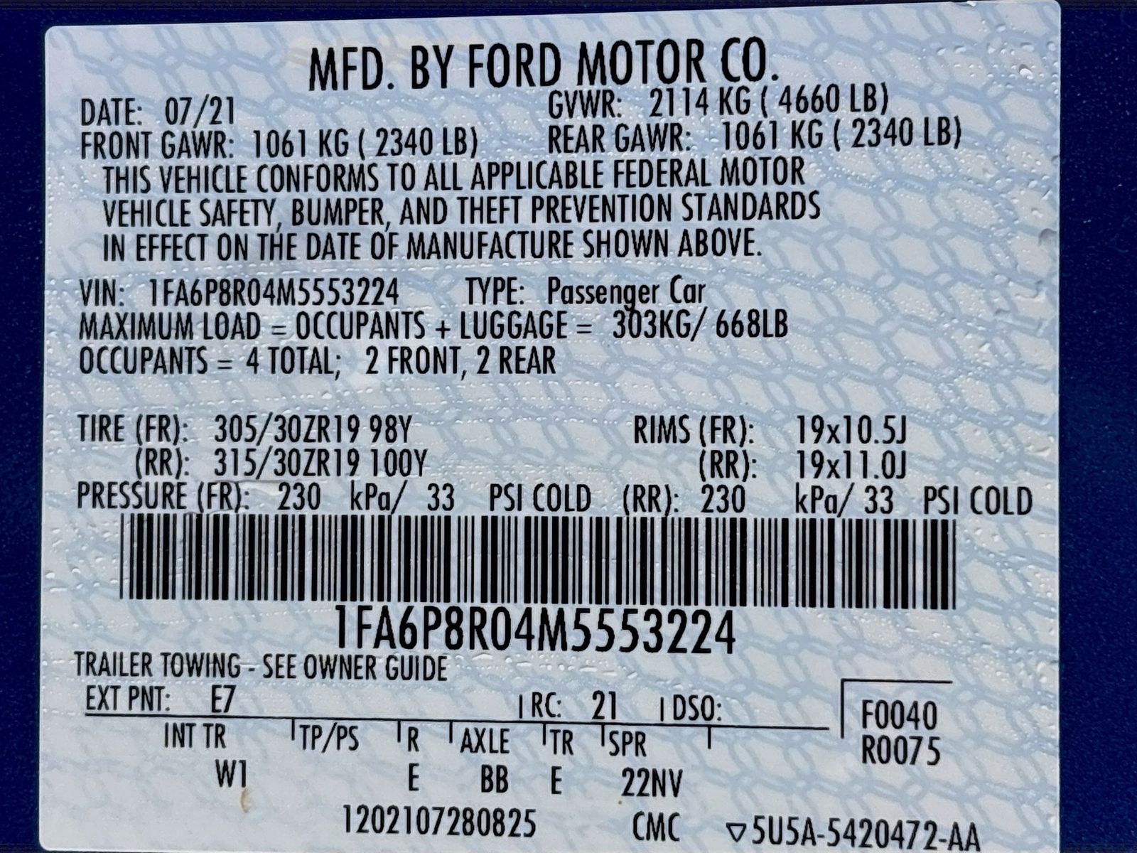Used 2021 Ford Mustang Mach 1 For Sale in OLIVE BRANCH, MS