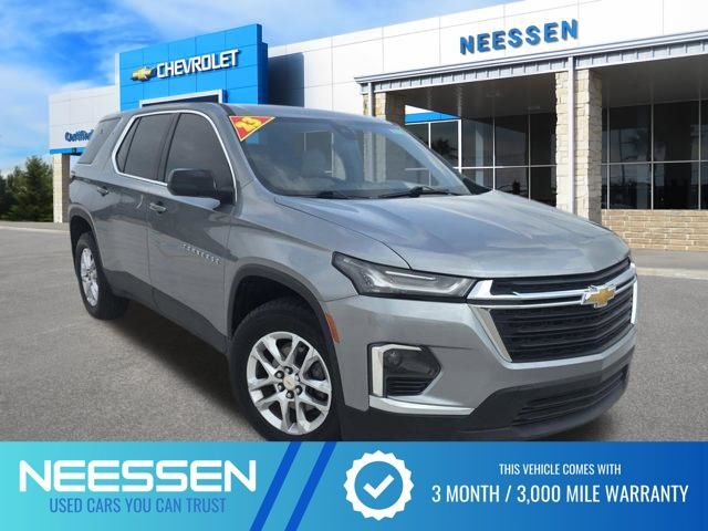 Sterling Gray Metallic 2023 Chevrolet Traverse LS FWD SUV / Crossover Front-Wheel Drive 9-Speed Automatic