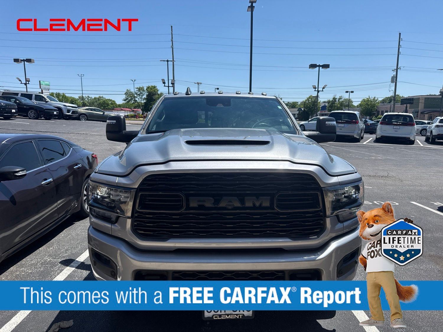 Billet Silver Metallic Clearcoat 2024 RAM 3500 Pickup Truck Four-Wheel Drive 6-Speed Automatic