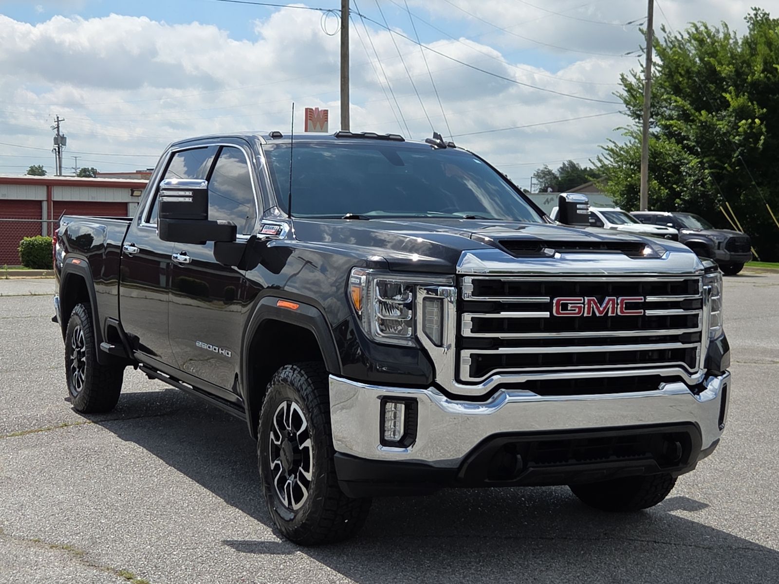 Carbon Black Metallic 2020 GMC Sierra 2500HD SLT Crew Cab 4WD Pickup Truck Four-Wheel Drive Automatic