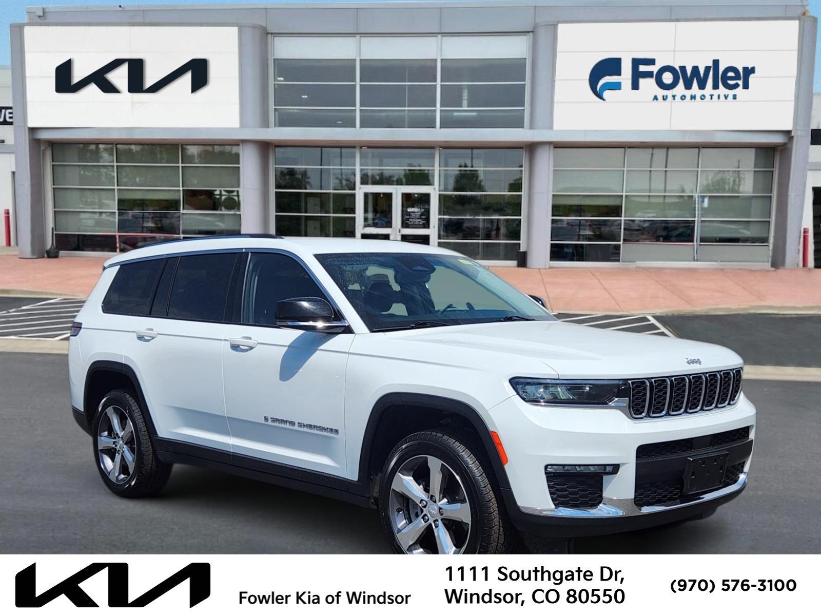Bright White Clearcoat 2021 Jeep Grand Cherokee L SUV / Crossover Four-Wheel Drive 8-Speed Automatic