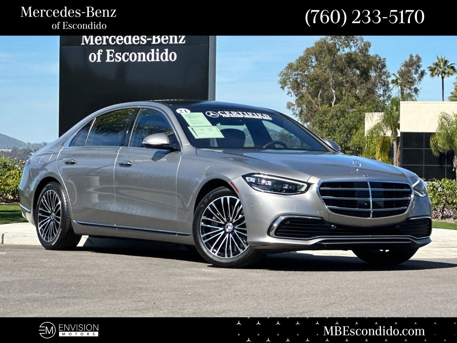 2021 Mercedes-Benz S-Class S 580 Sedan 4MATIC