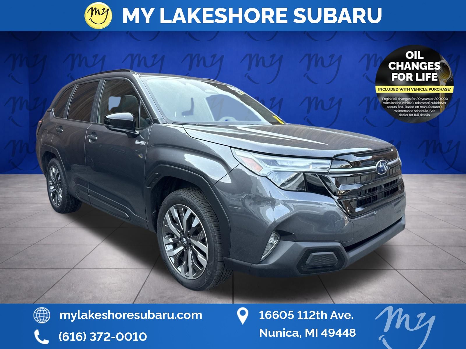 Gray Metallic 2026 Subaru Forester Hybrid SUV / Crossover All-Wheel Drive Continuously Variable Transmission