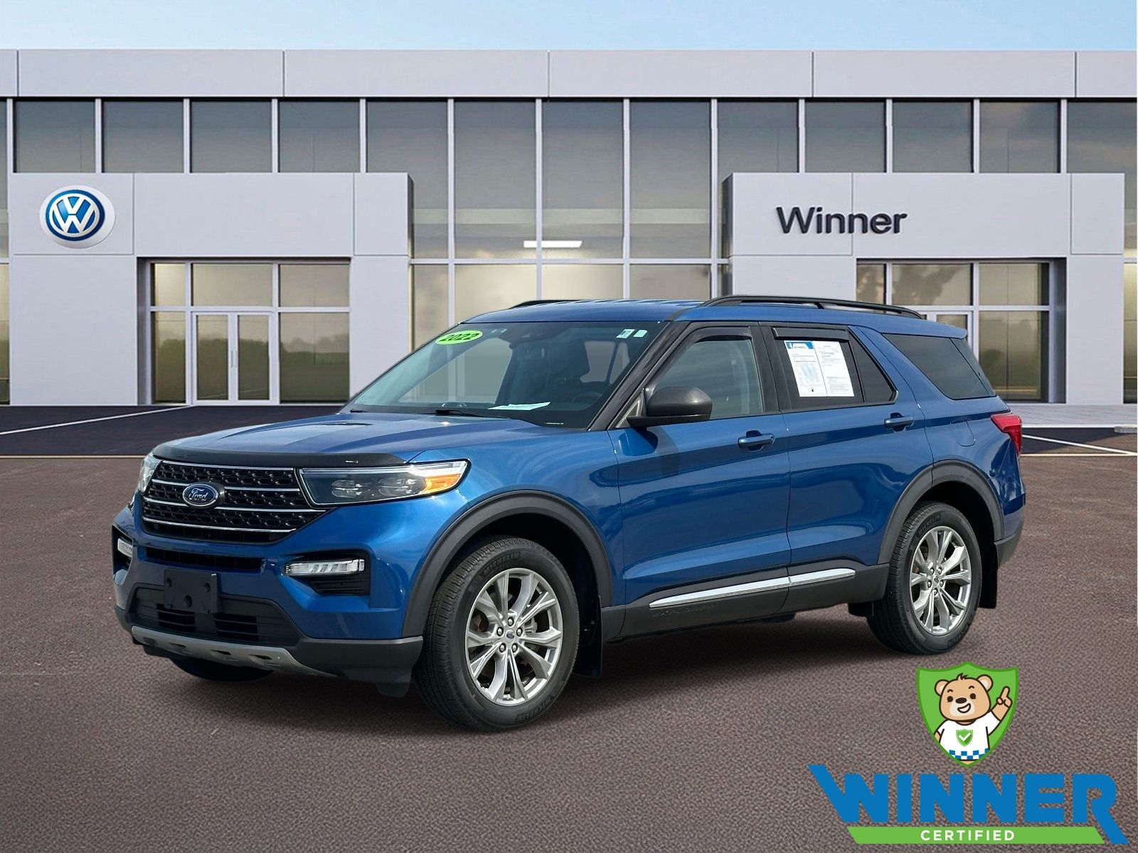 Blue Metallic 2022 Ford Explorer SUV / Crossover All-Wheel Drive Automatic