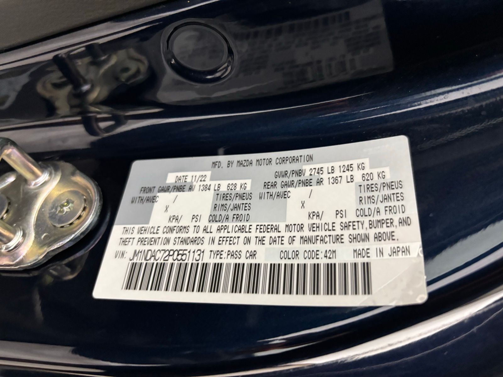 Used Car 2023 Mazda Mx-5 Miata  Club For Sale Under $30,000 In Austin, Texas