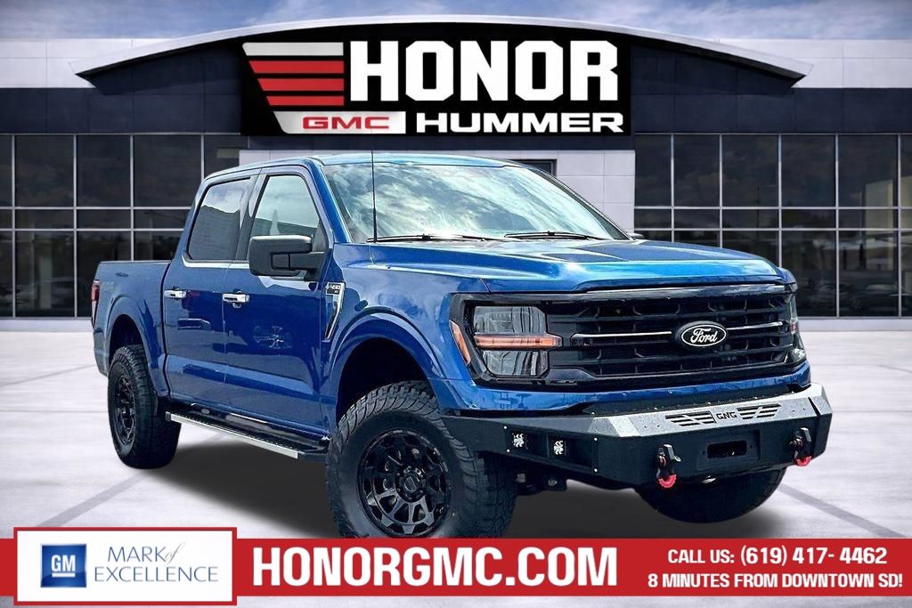Blue Metallic 2025 Ford F-150 Pickup Truck Four-Wheel Drive Automatic