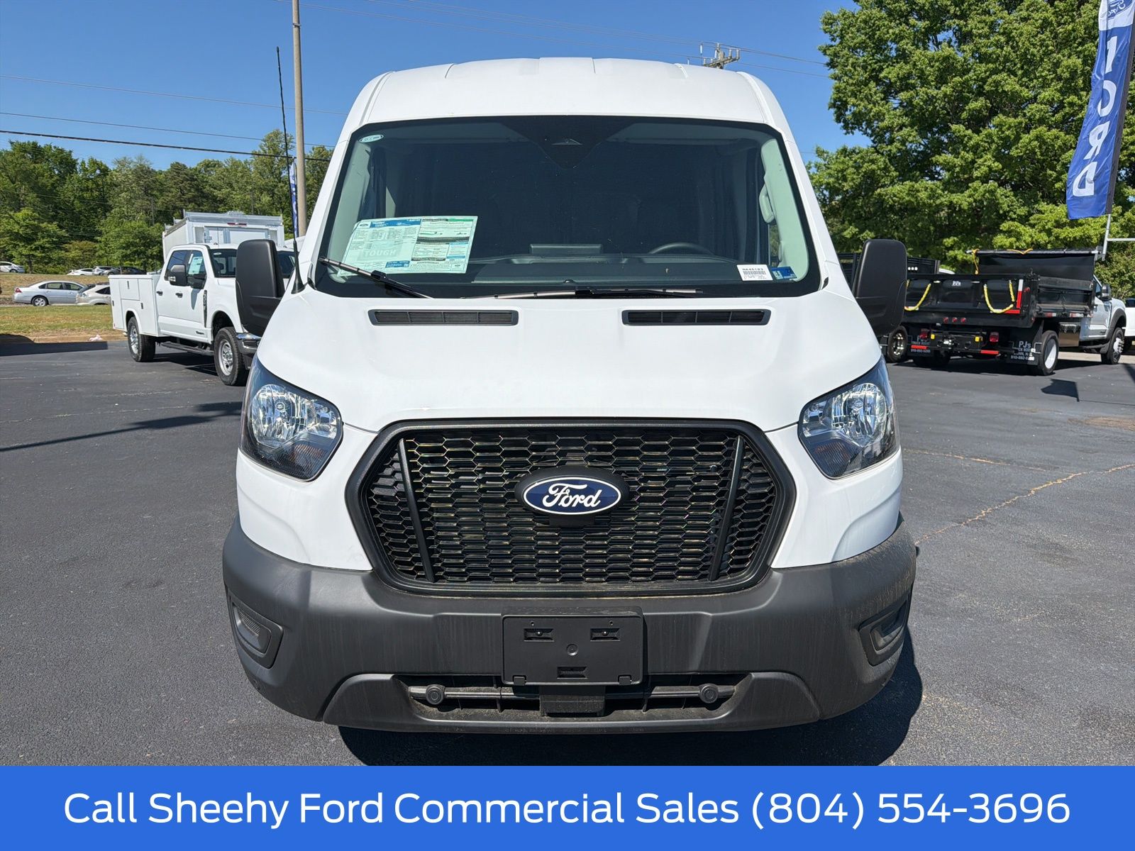 New 2026 Oxford White Ford Mid Roof Cargo Van image 3