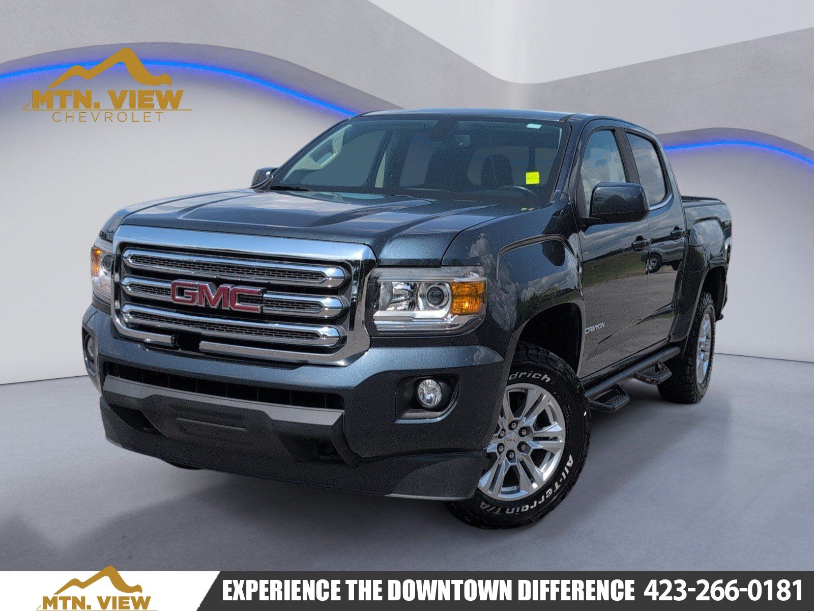 Gray (Dark Sky Metallic) 2019 GMC Canyon Pickup Truck Four-Wheel Drive 8-Speed Automatic