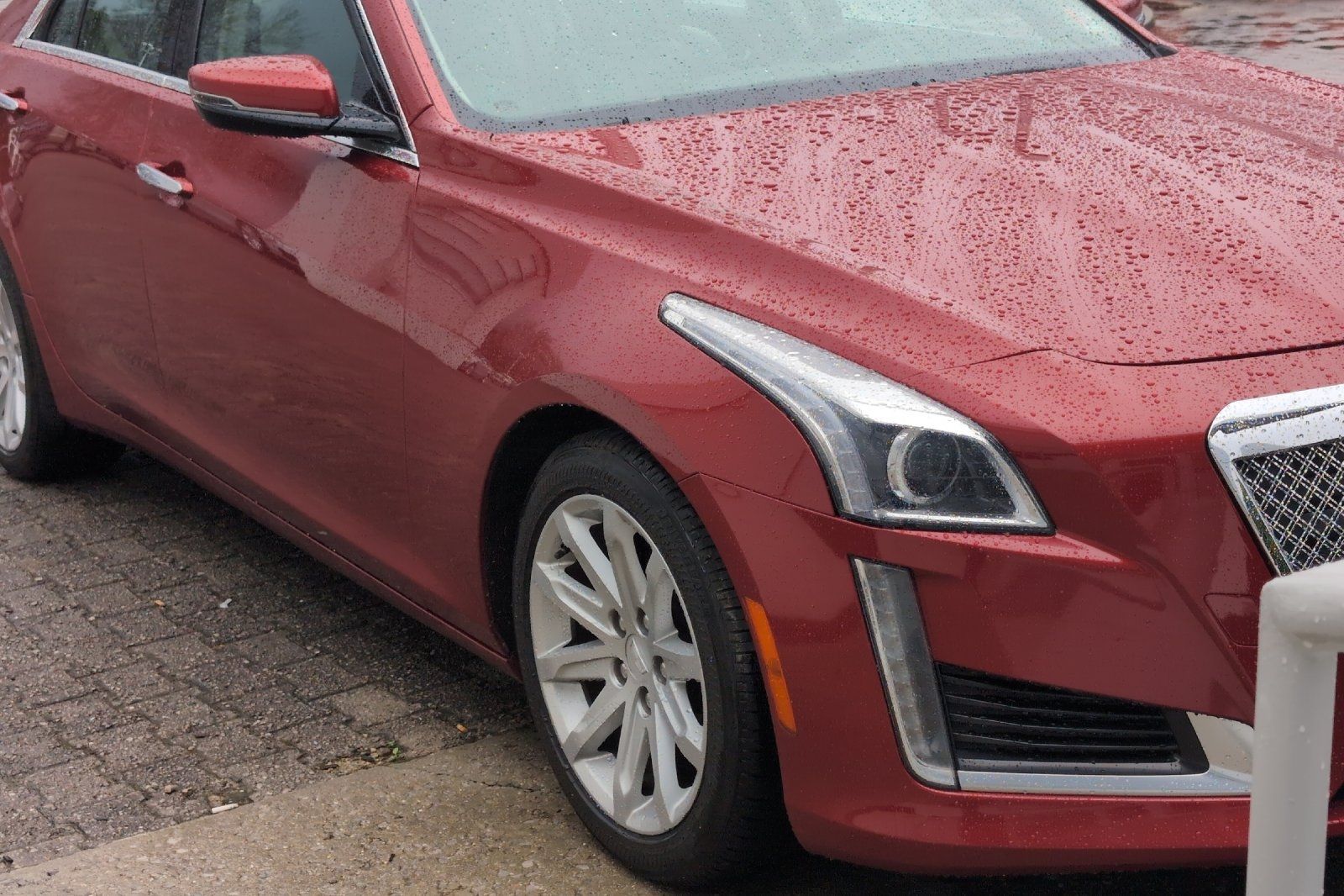 Red 2015 Cadillac CTS 3.6L Luxury RWD Sedan Rear-Wheel Drive 8-Speed Automatic