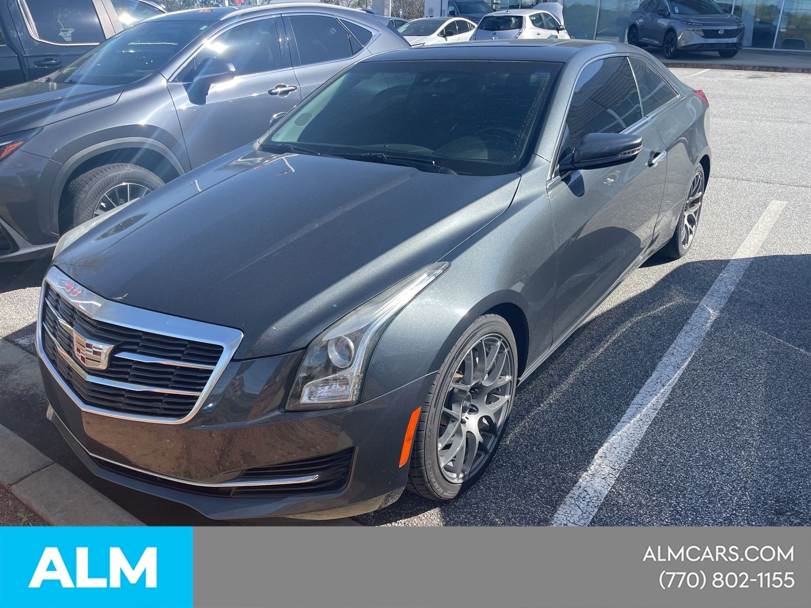 Phantom Gray Metallic 2017 Cadillac ATS Coupe 2.0T RWD Coupe Rear-Wheel Drive 8-Speed Automatic