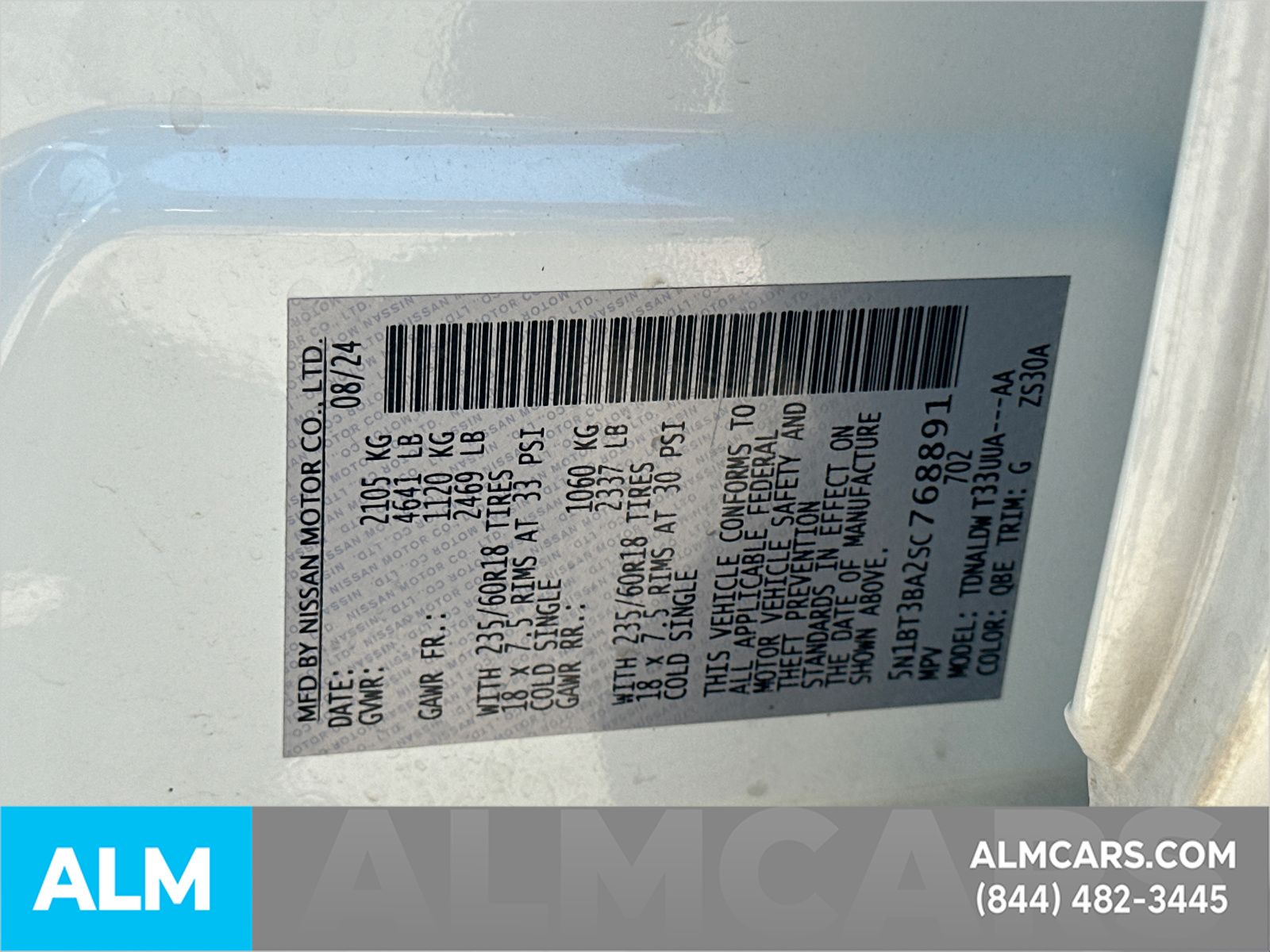 Certified Used 2025 Pearl Nissan SV image 37