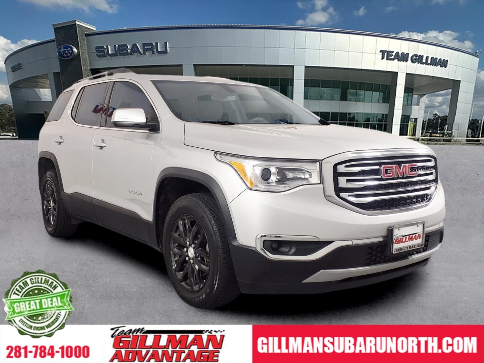 Quicksilver Metallic 2019 GMC Acadia SLT-1 FWD SUV / Crossover Front-Wheel Drive 6-Speed Automatic