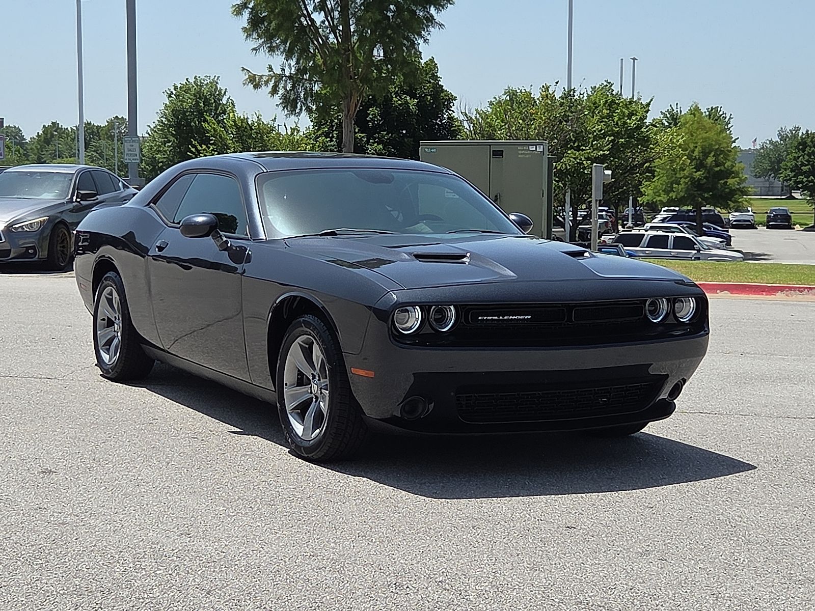Gray (Maximum Steel Metallic Clearcoat) 2019 Dodge Challenger Coupe Rear-Wheel Drive 8-Speed Automatic