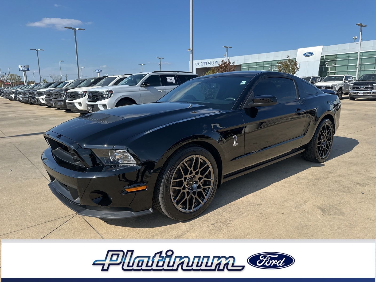 Black 2013 Ford Mustang Shelby GT500 Coupe RWD Coupe Rear-Wheel Drive 6-Speed Manual