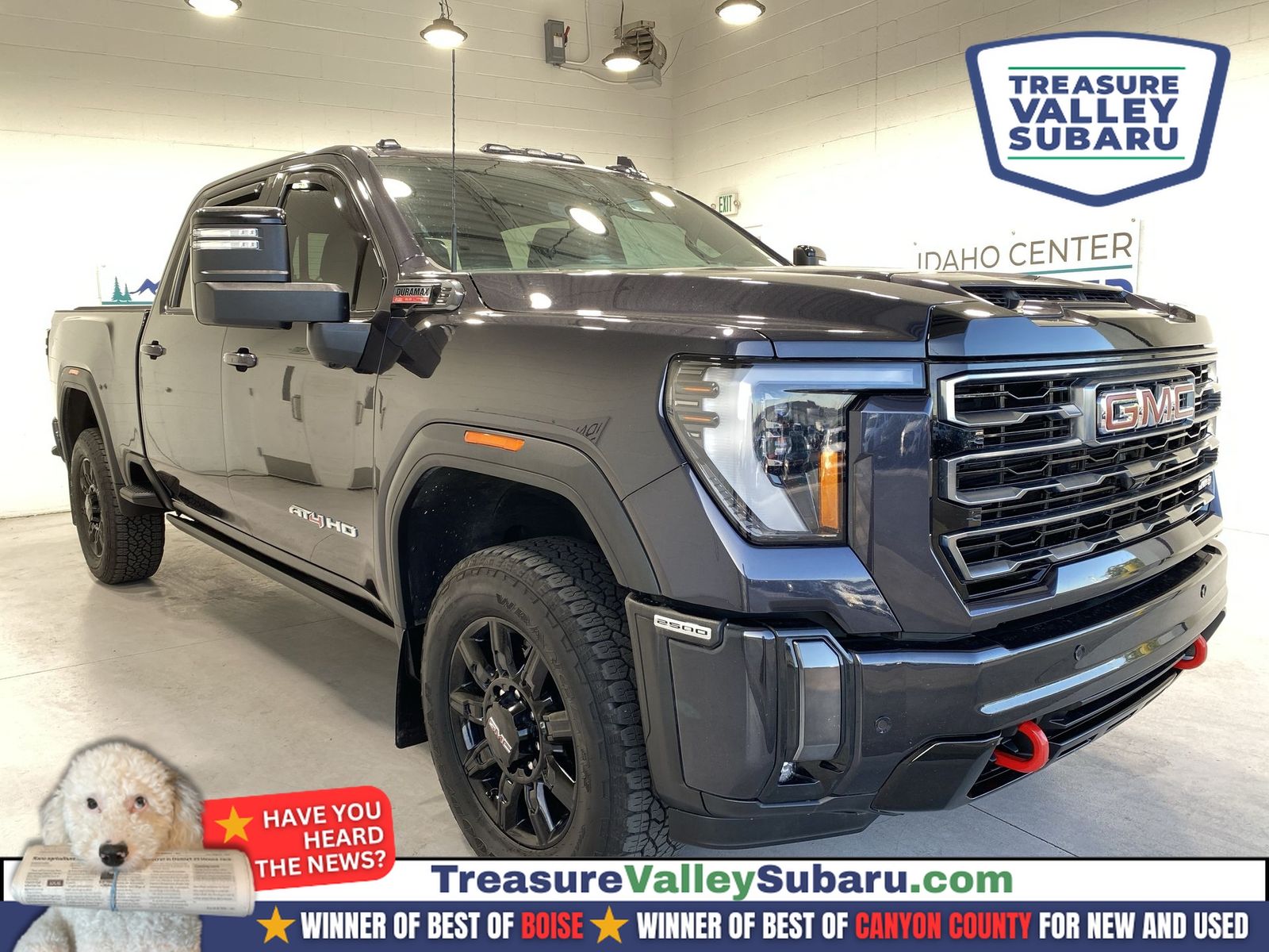 Titanium Rush Metallic 2024 GMC Sierra 2500HD Pickup Truck Four-Wheel Drive Automatic