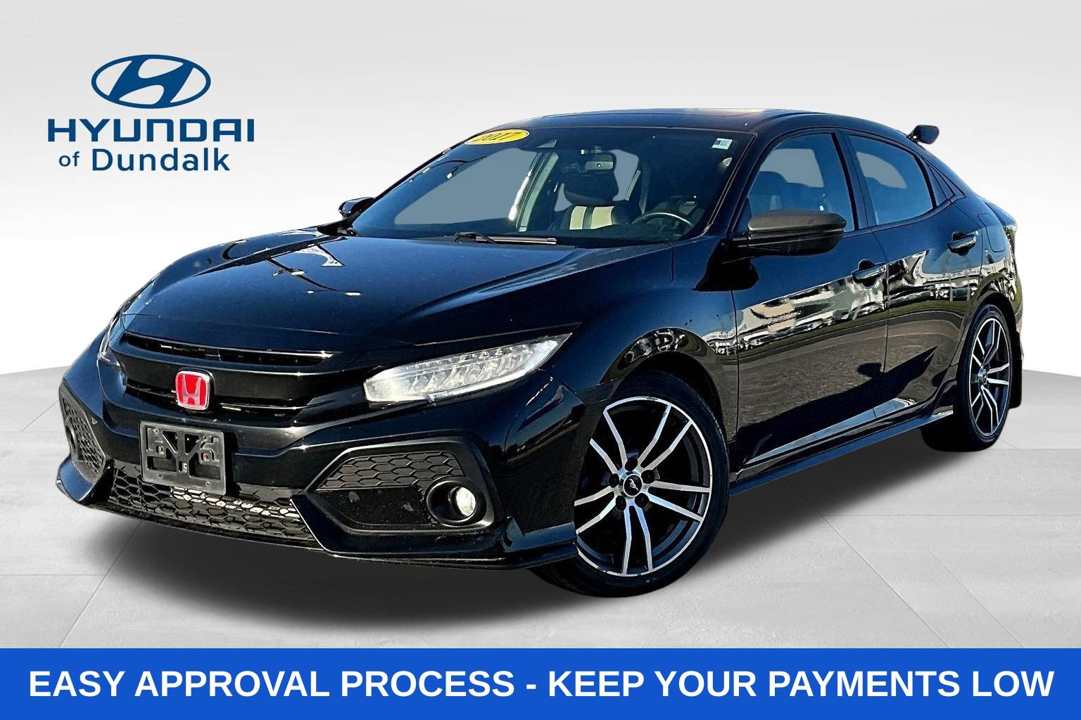 Black 2017 Honda Civic Hatchback Sport Touring Hatchback Front-Wheel Drive Continuously Variable Transmission