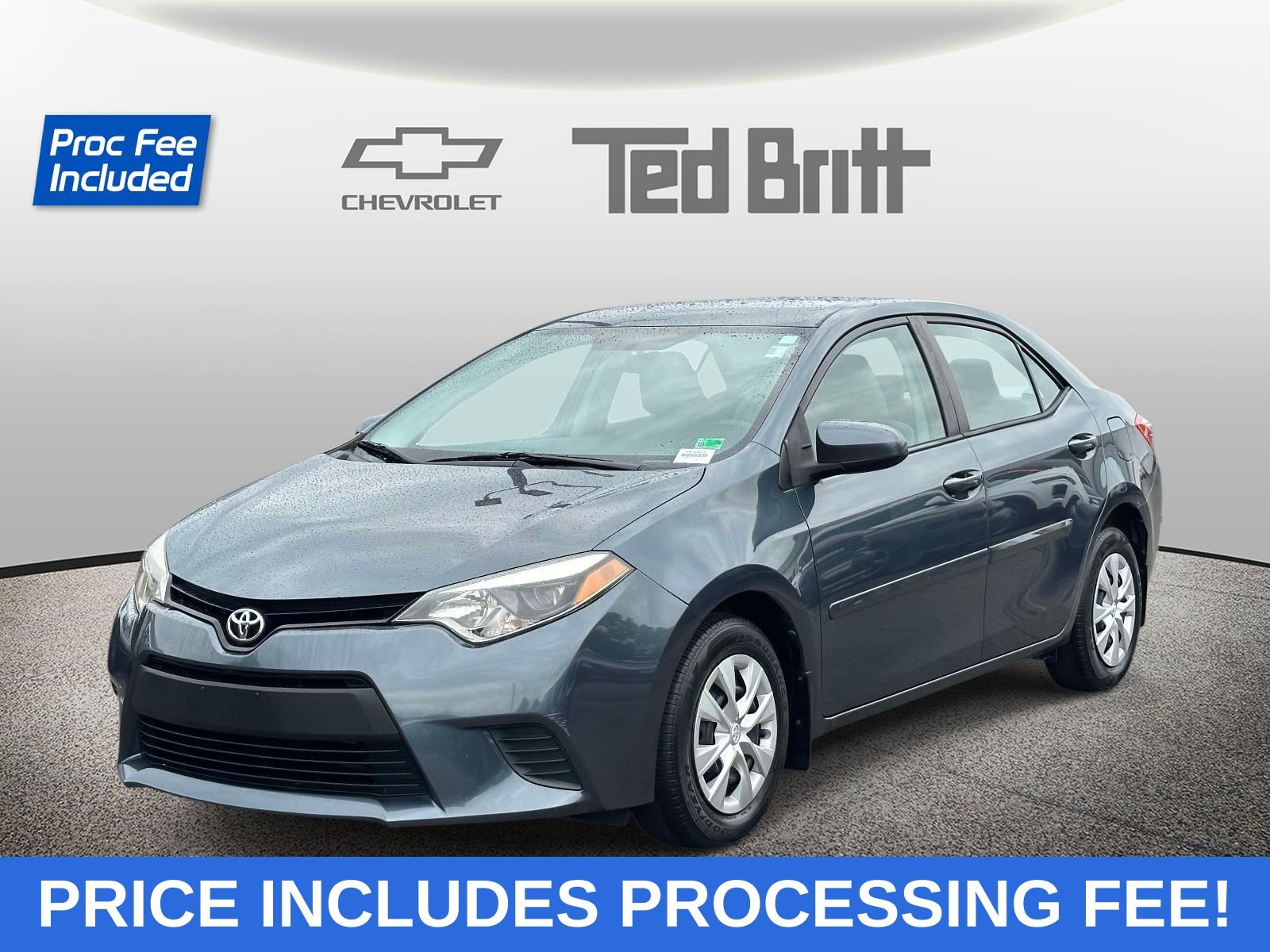 Slate Metallic 2014 Toyota Corolla Sedan Front-Wheel Drive Continuously Variable Transmission