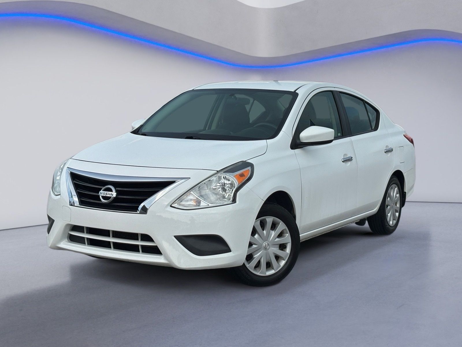 White (Fresh Powder) 2015 Nissan Versa Sedan Front-Wheel Drive Continuously Variable Transmission