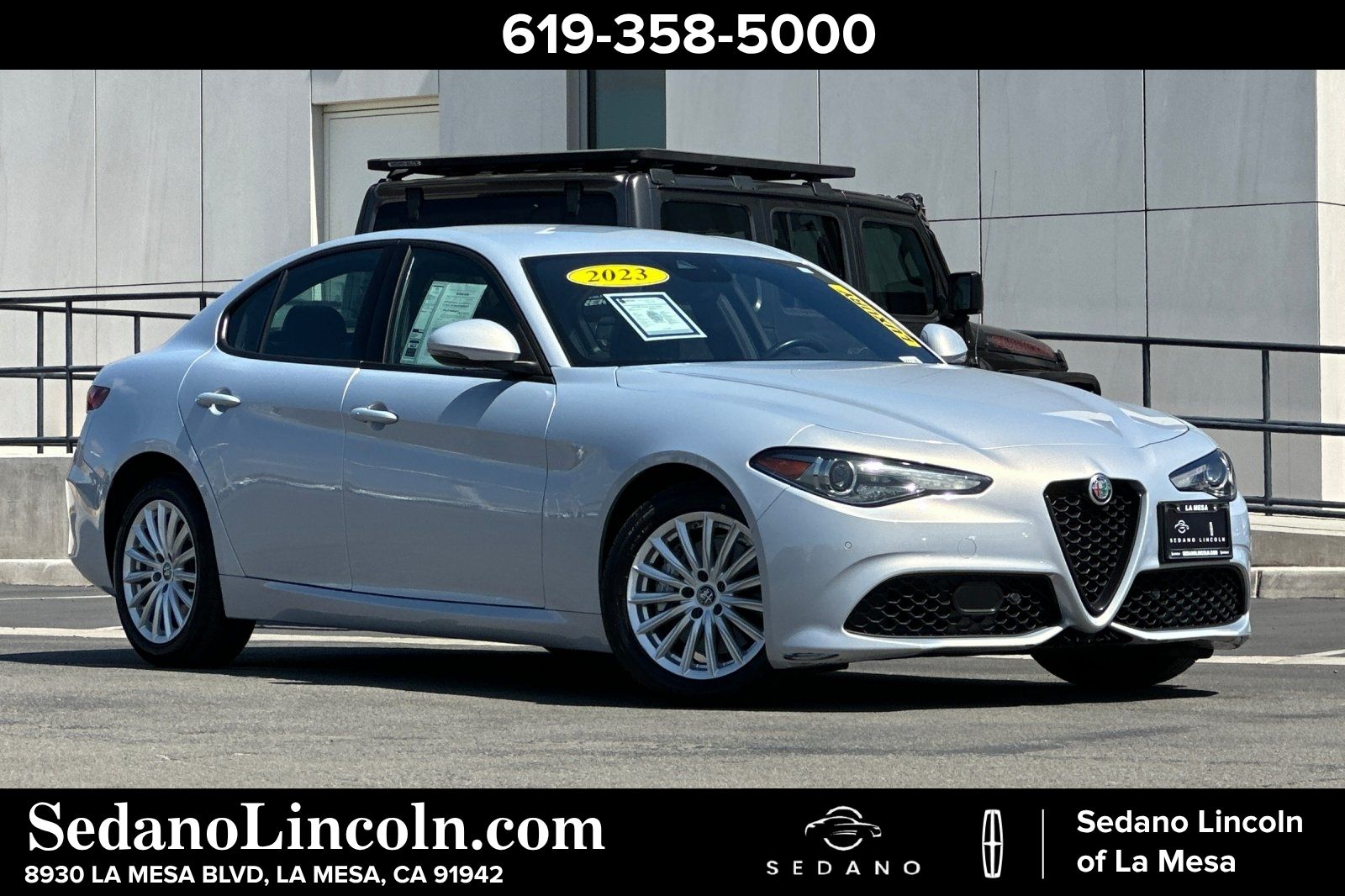 Moonlight Gray Metallic 2023 Alfa Romeo Giulia Sedan All-Wheel Drive 8-Speed Automatic