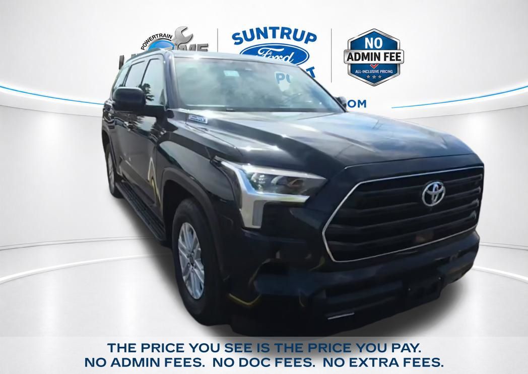Midnight Black Metallic 2025 Toyota Sequoia SR5 4WD SUV / Crossover Four-Wheel Drive Automatic