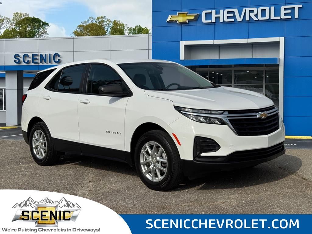 Summit White 2023 Chevrolet Equinox LS AWD with 1FL SUV / Crossover Four-Wheel Drive 6-Speed Automatic Overdrive